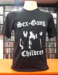 Sex Gang Children - Logo & Foto Banda (Camiseta Manga Curta - Tamanho P)